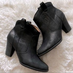 Leather booties